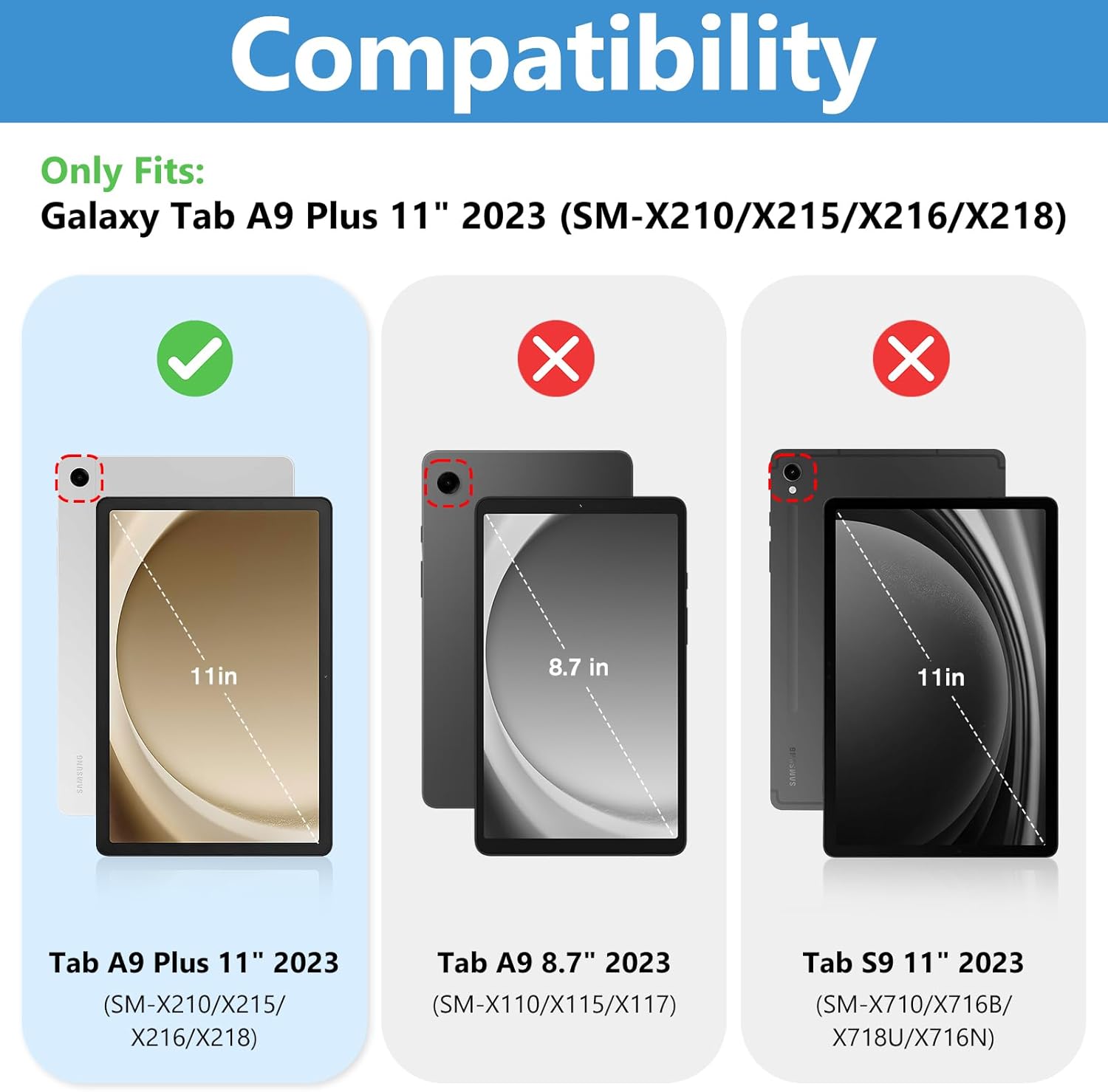 ProCase Pellicola per Samsung Galaxy Tab A9 Plus 11 Pollici - immagine 2