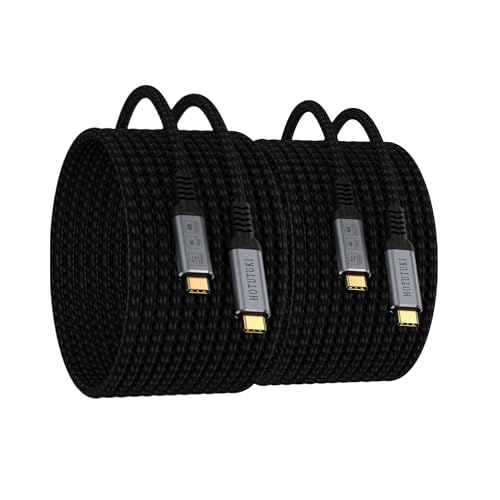 Hotutuki Cavo USB-C 5 Metri 100W 20 Gbps (2 Pezzi)