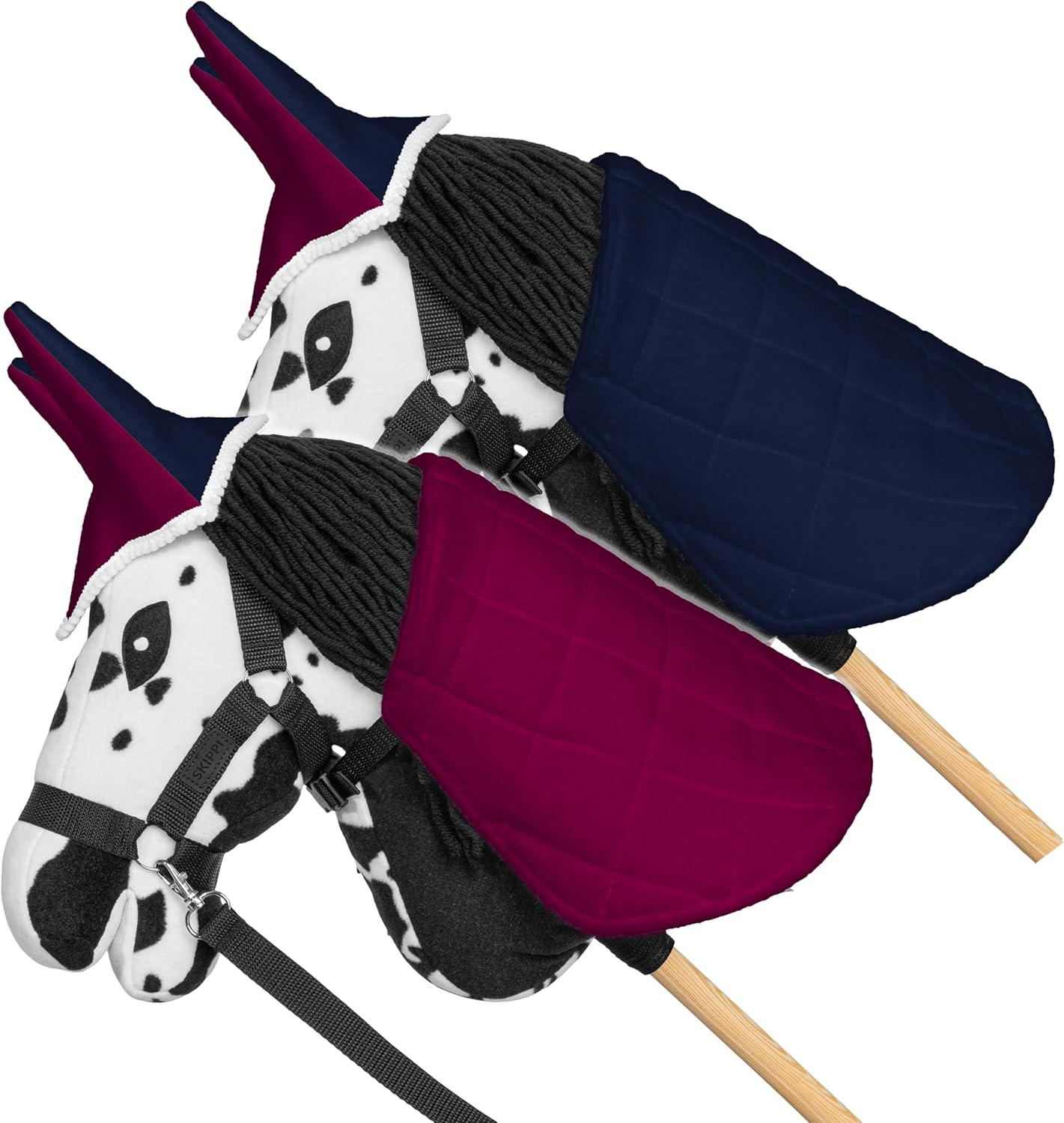 SKIPPI Set Hobby Horse Pezzato Nero con Accessori - immagine 2