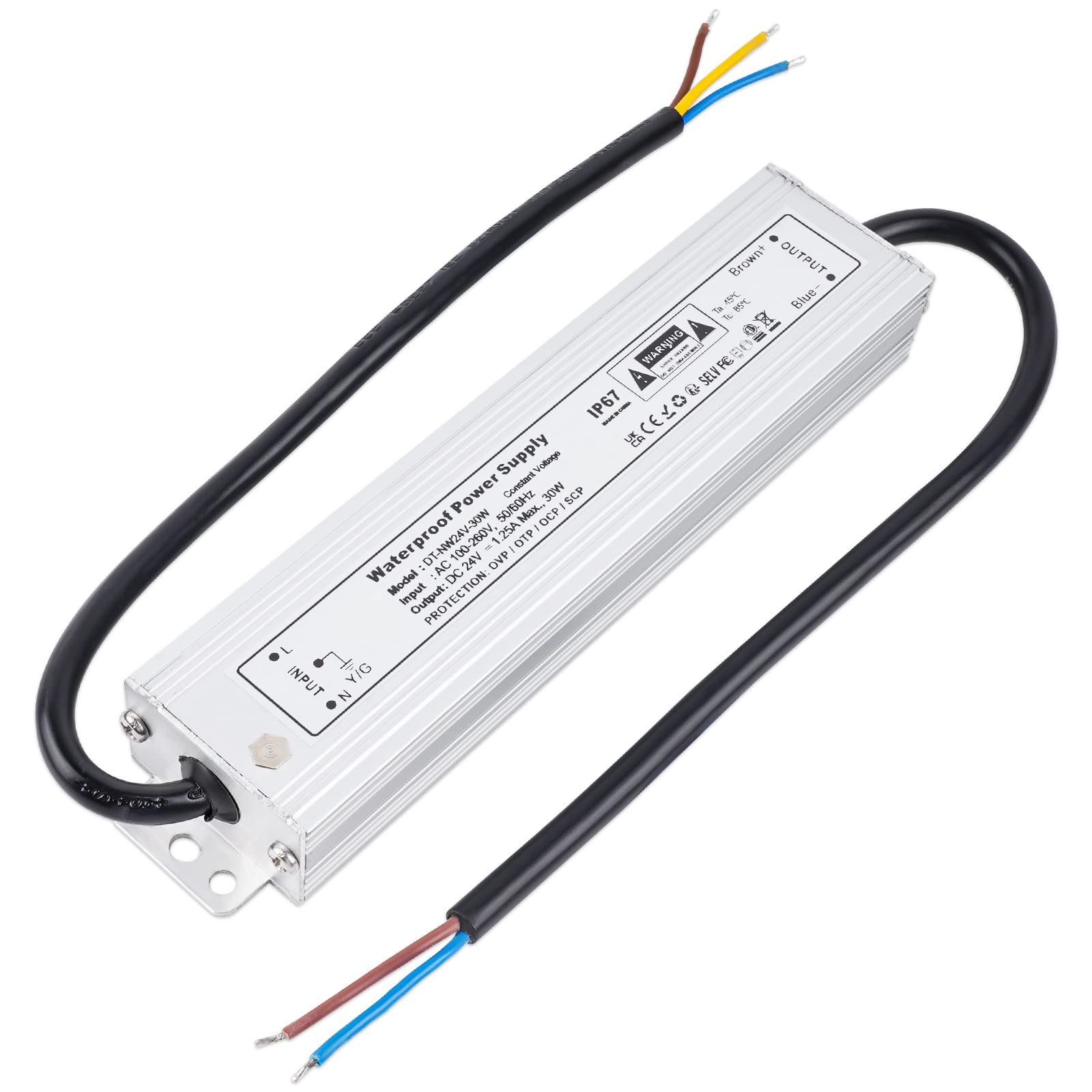 IP67 Impermeabile Trasformatore LED 24V 30W Alimentatore 1.25A ...