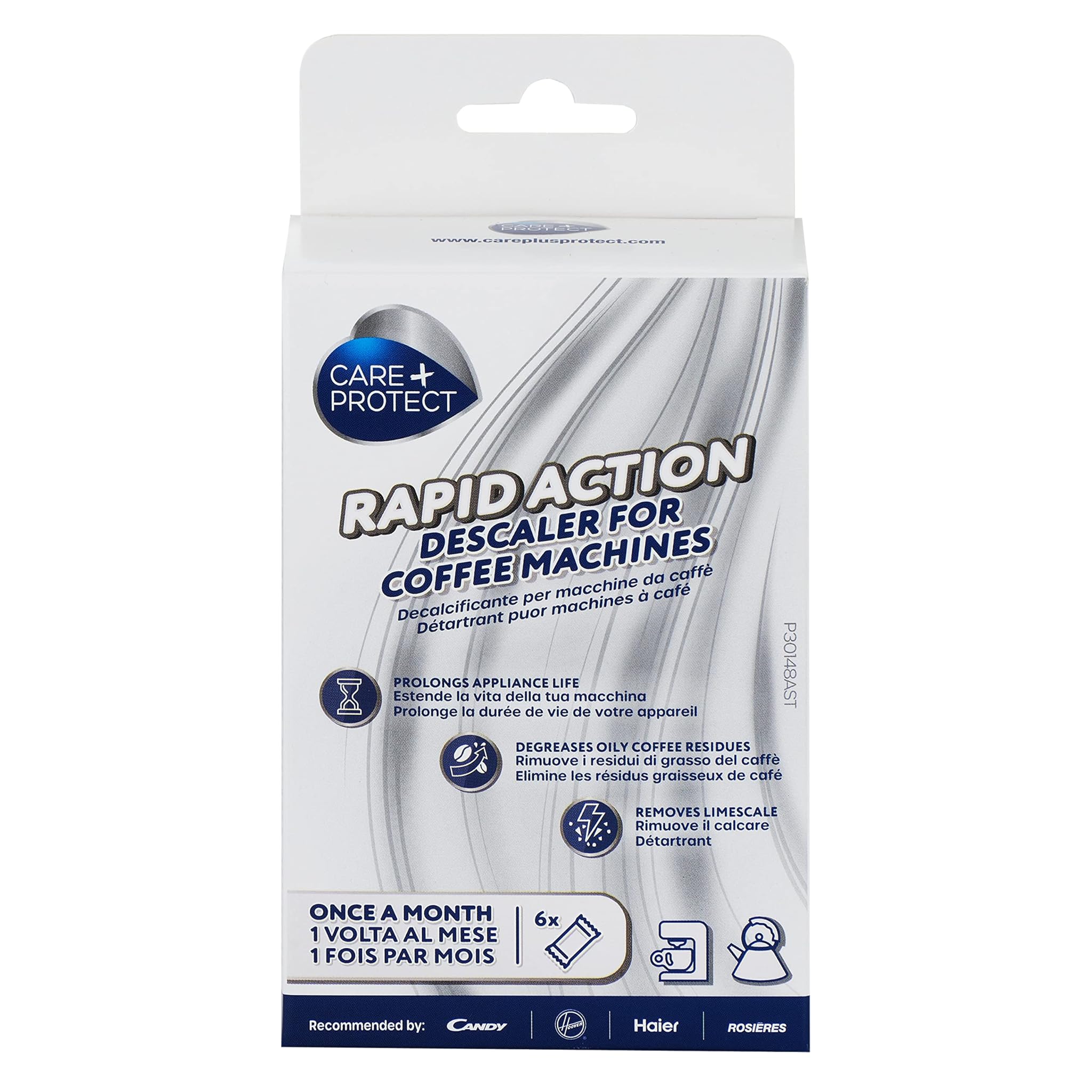 CARE + PROTECT 3 in 1 Decalcificante Macchine Caffè e Bollitori