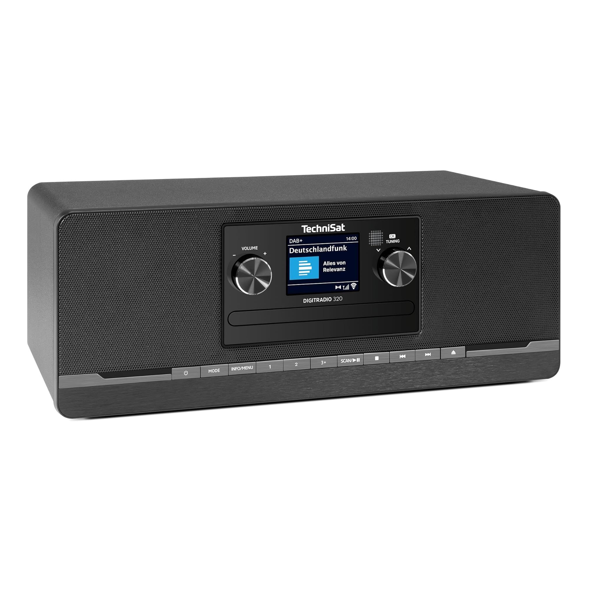 Technisat DIGITRADIO 320 - Radio Digitale Stereo, Nero