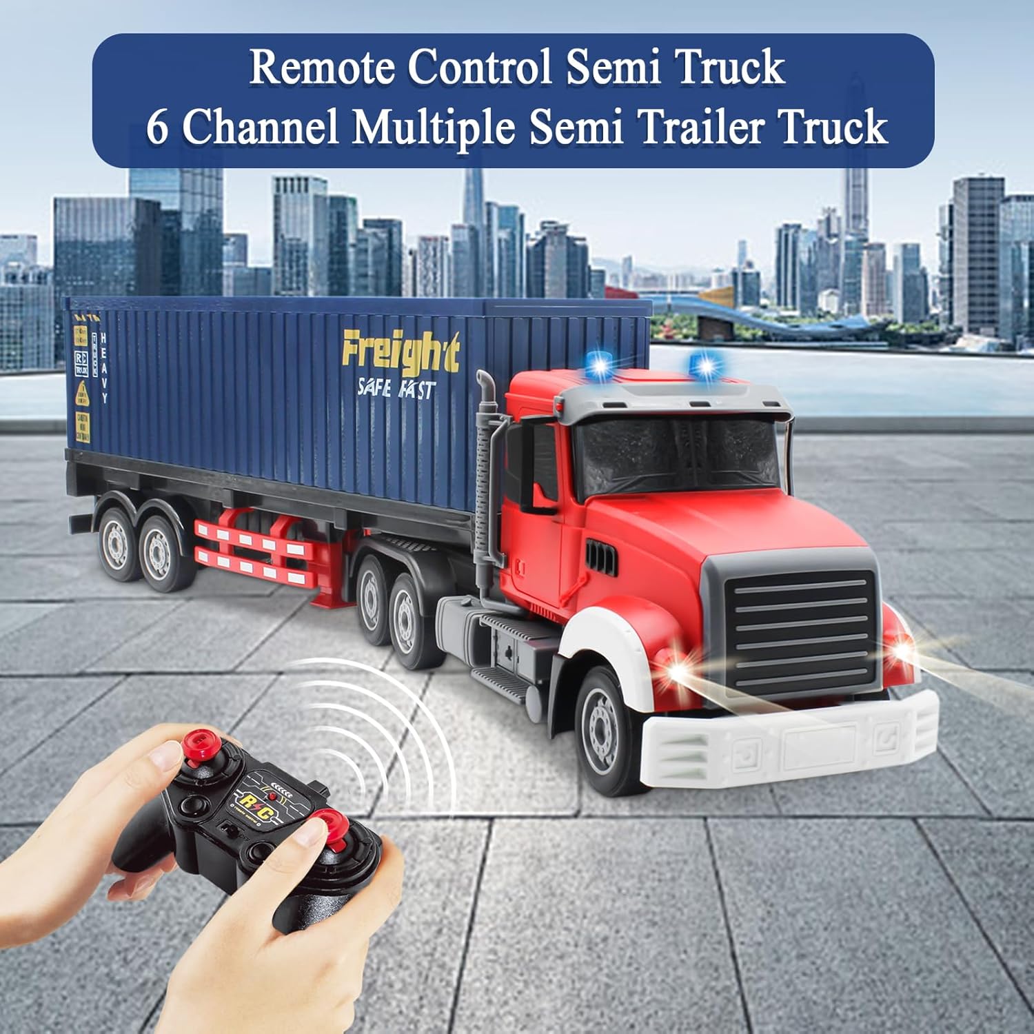 Mostop Camion Telecomandato con 8 Auto Piccole - immagine 2