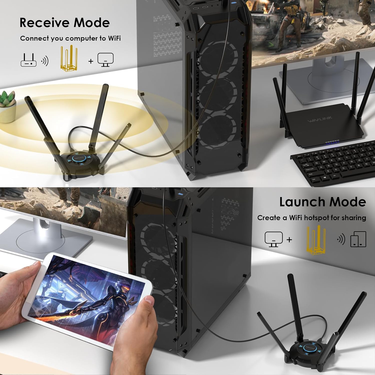 Wavlink Adattatore WiFi 6E Potente AX5400 - immagine 4