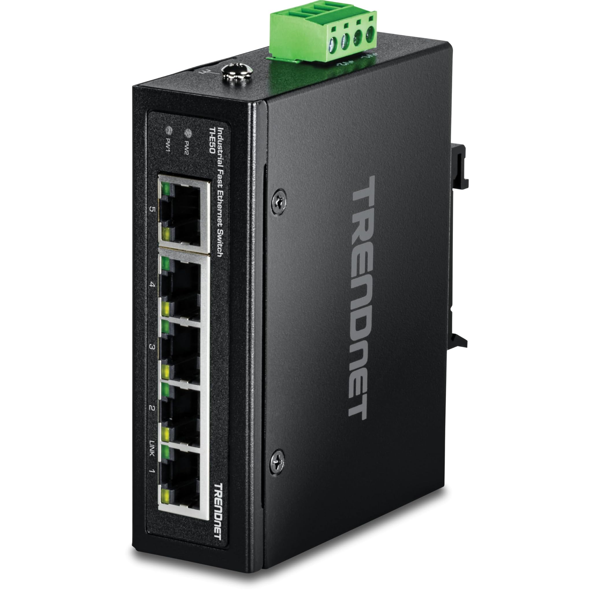 TRENDnet TI-E50 - Switch per linea Ethernet 5 porte, 5 porte Fast Ethernet, IP30