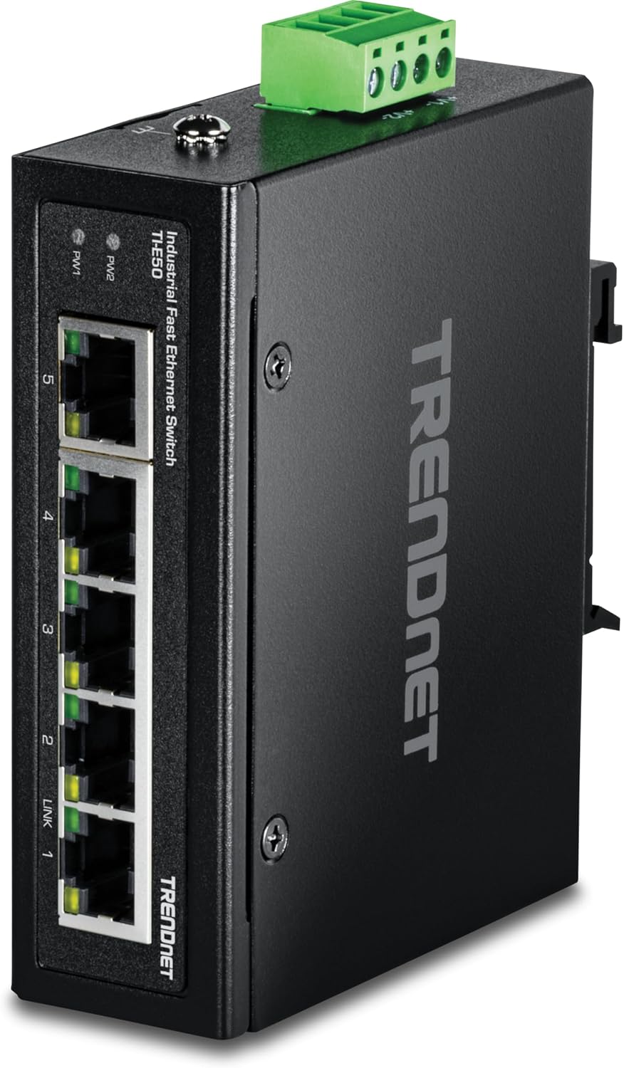 TRENDnet TI-E50 - Switch per linea Ethernet 5 porte, 5 porte Fast Ethernet, IP30 - immagine 1