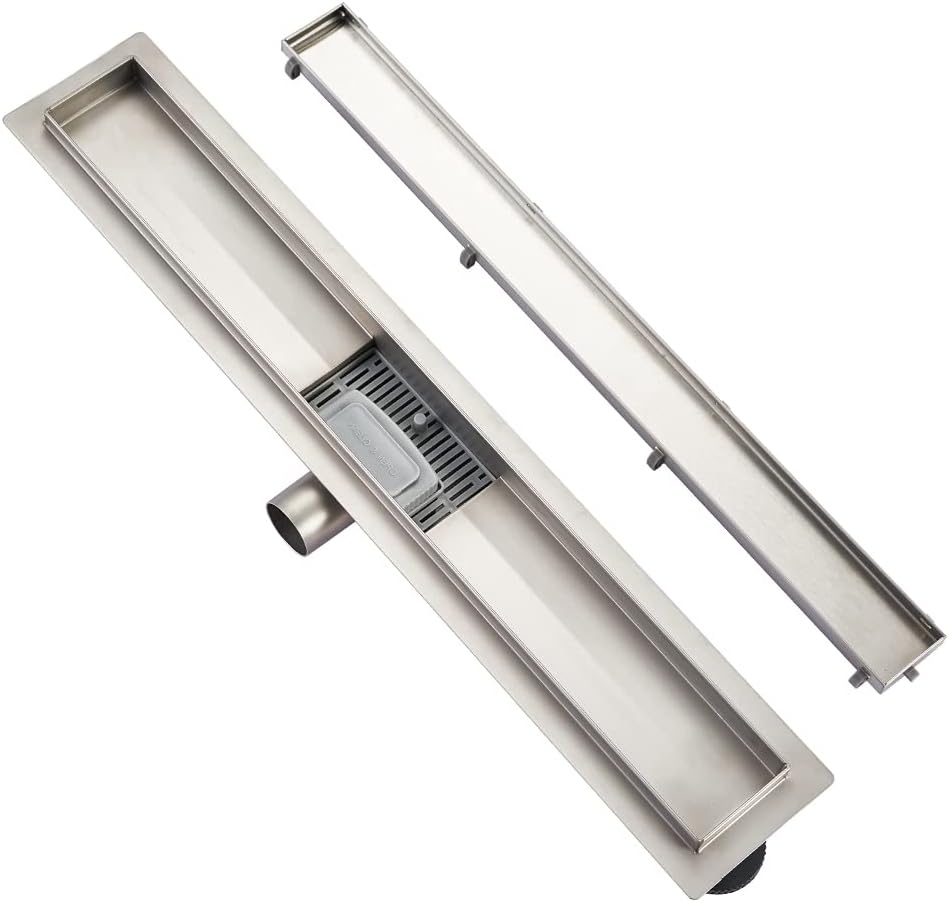 Plumbsys Canalina di Scarico Doccia 40cm in Acciaio Inox