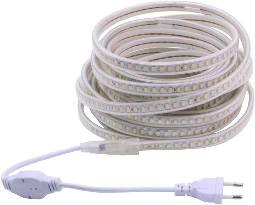 Pcning Striscia LED SMD 5730 10m 220V IP67, Bianco 4000K - immagine 1