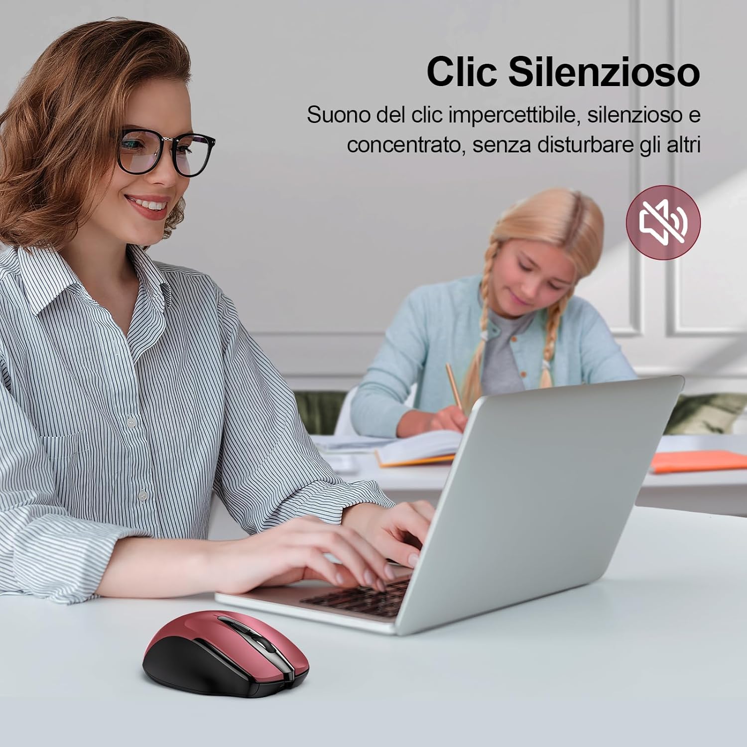 Tecknet Mouse Wireless Ricaricabile Silenzioso - immagine 4