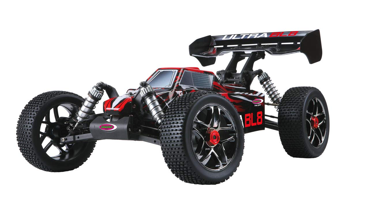 JAMARA 059730 - Ultra Bl8 Buggy 1:8 4Wd Lipo 2.4Ghz - 4 Ruote Motrici, Brushless, Regolatore 60A, 60 km/H, Ammort. ad Olio, Telaio Regolabile