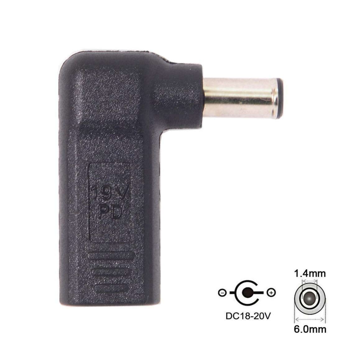 CY USB 3.1 Tipo C USB-C a DC 6.0x1.4mm Adattatore Emulatore Trigger 90 ...