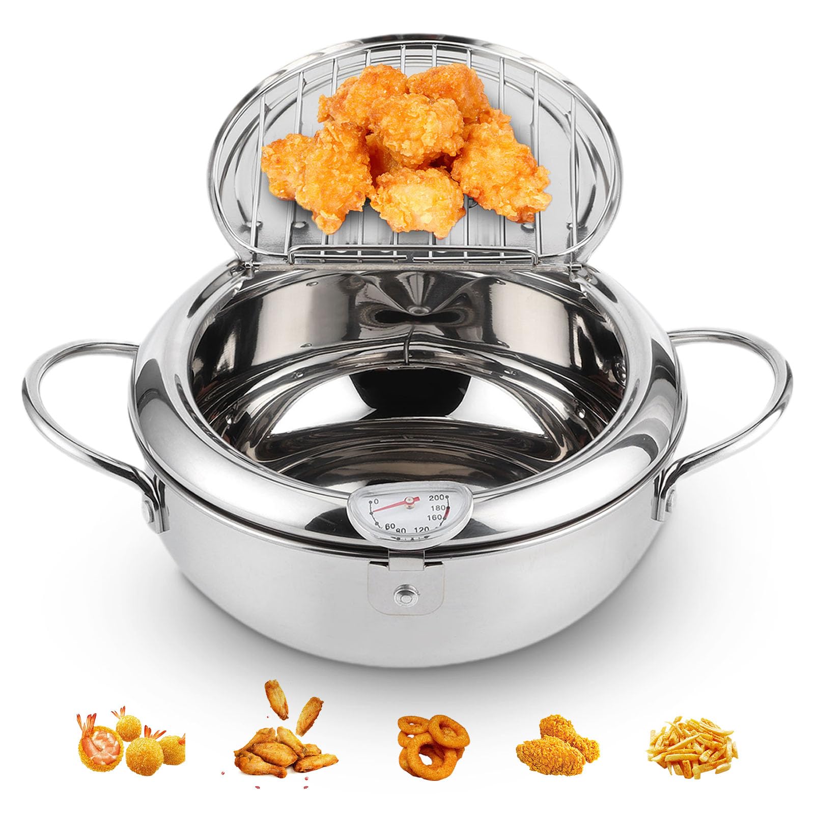 Pentola Giapponese per Friggere Tempura 24cm