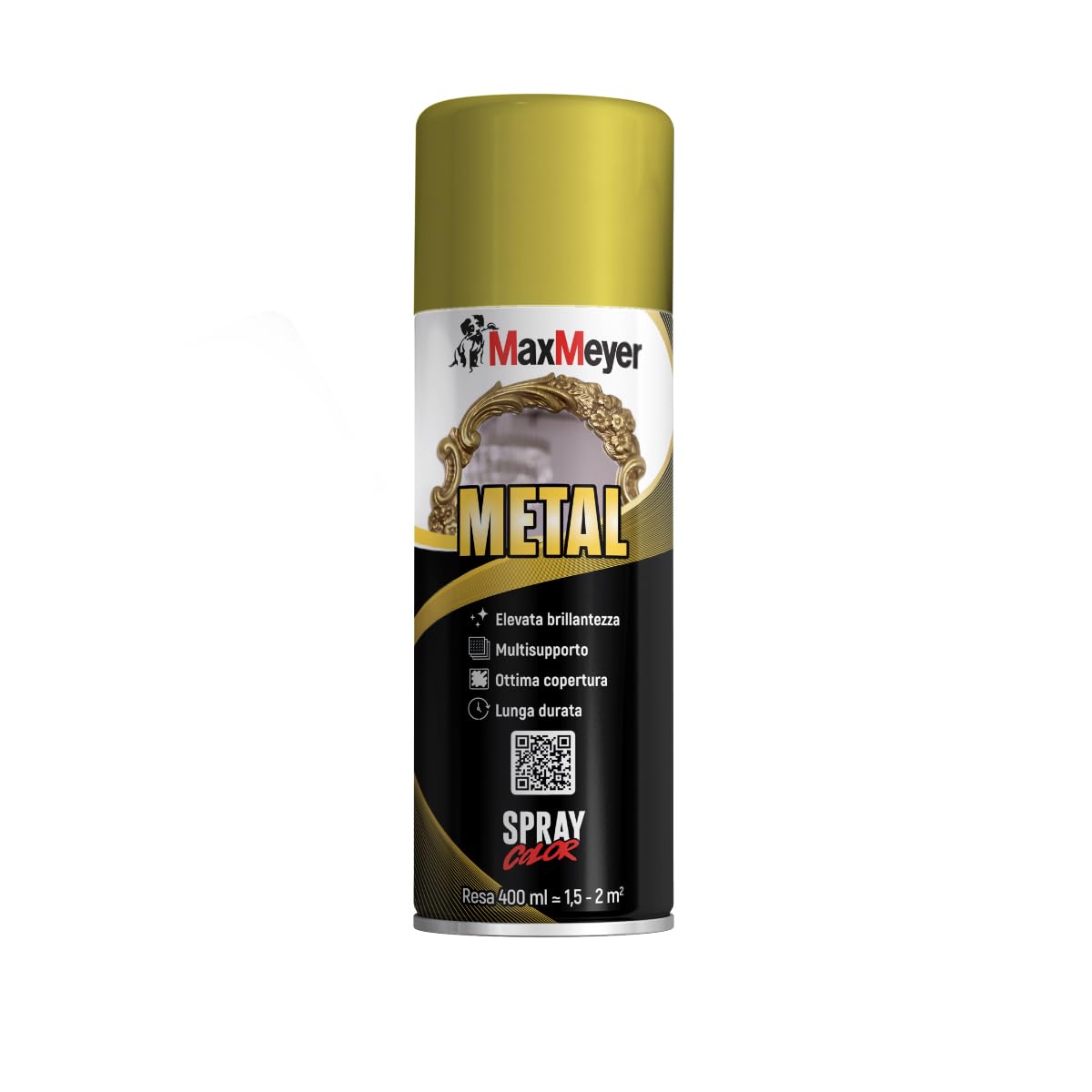 Maxmeyer Spray Metal Cromato Oro 0.400 L