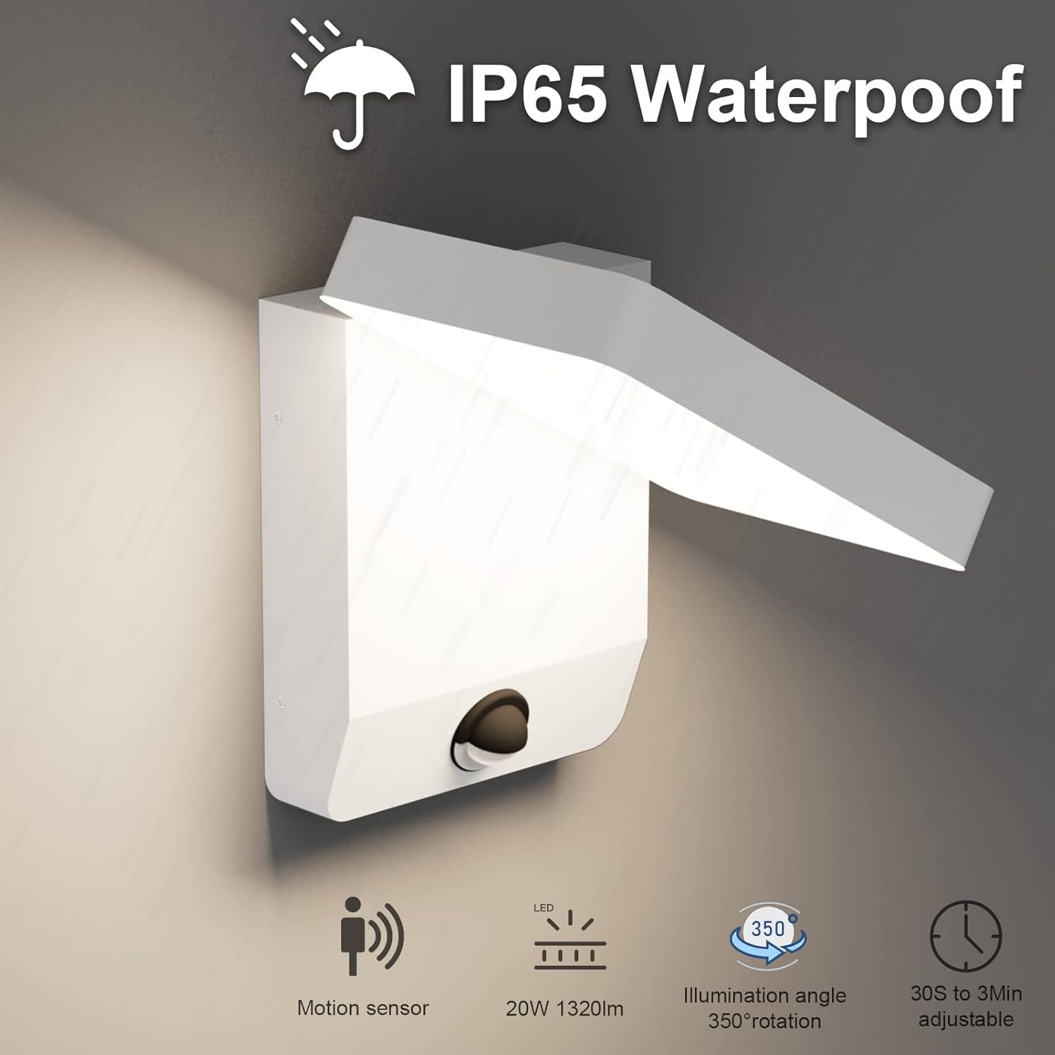 K-bright Lampada da Parete Esterno LED 20W 1540lm - immagine 5