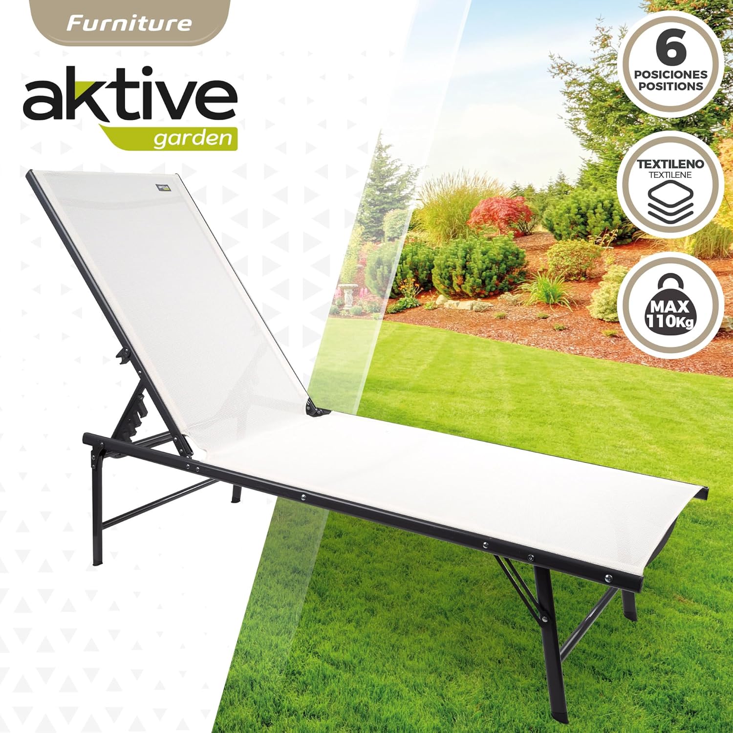 Aktive Hammock 5 Positions 180 x 49 x 34.5 cm - immagine 3