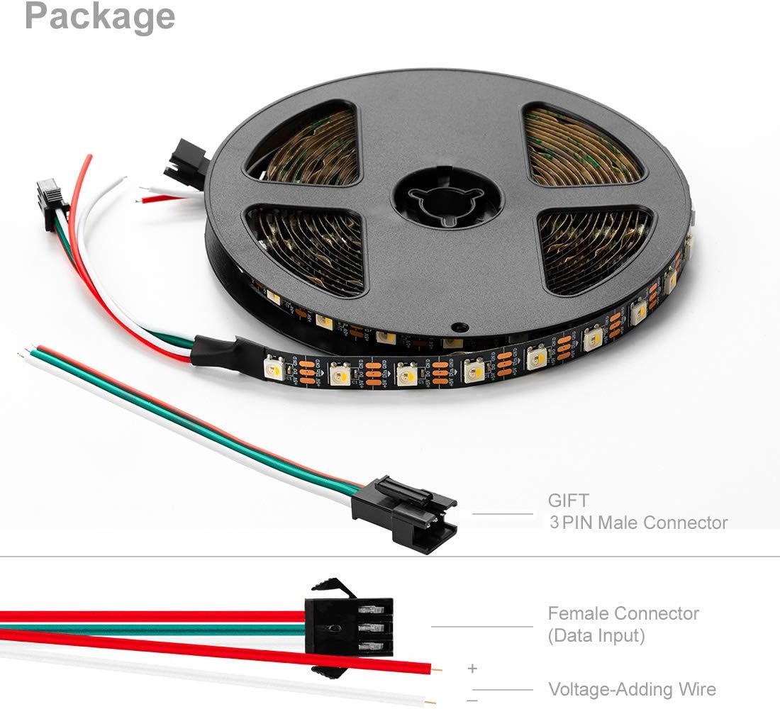 Btf-lighting SK6812RGBW Striscia LED 5m 60 LED/m IP65 - immagine 7