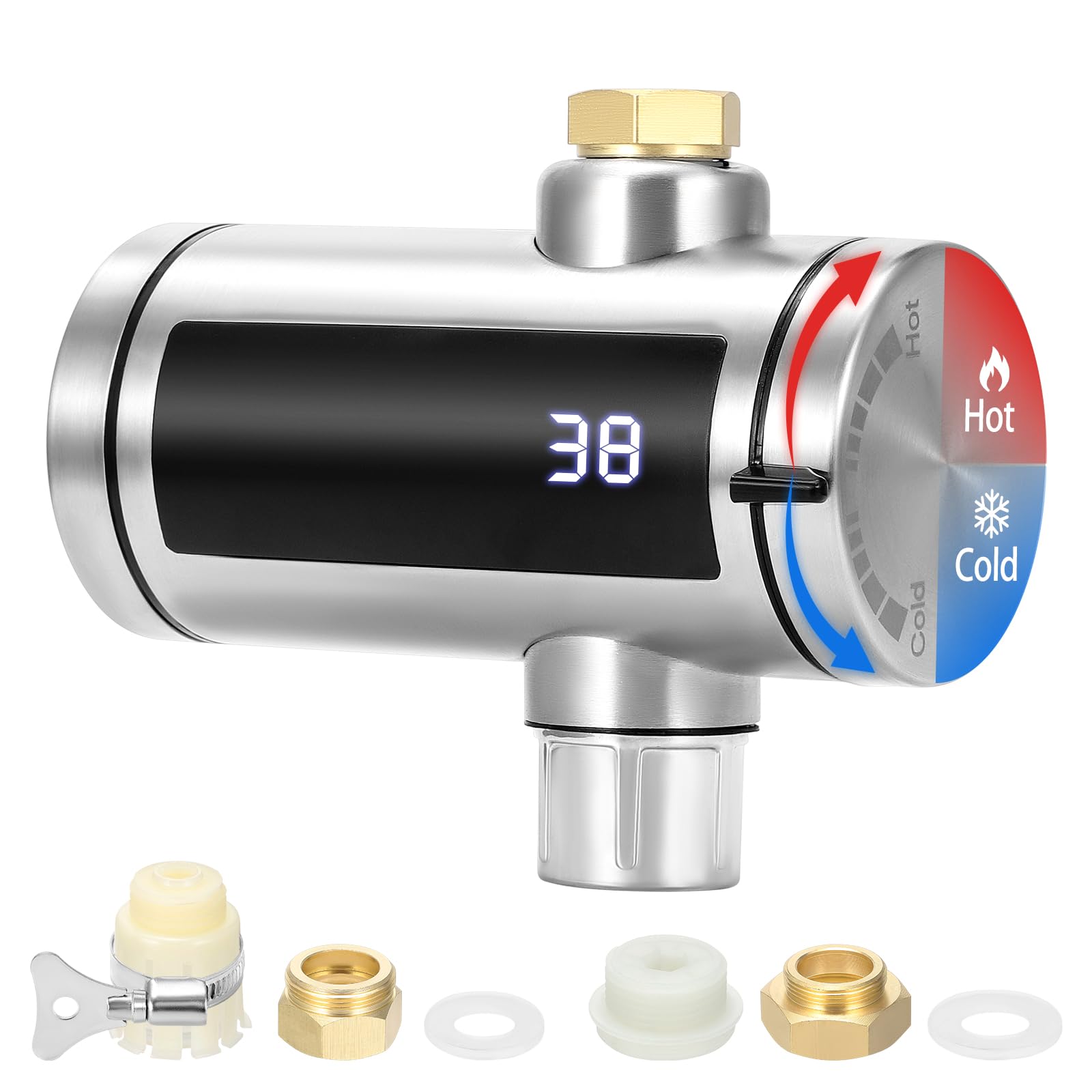 Scaldacqua in Acciaio Inox con Indicatore LED