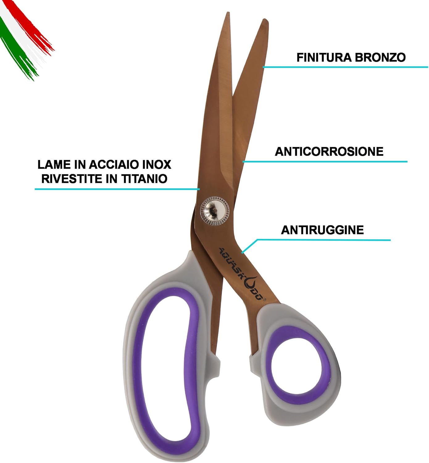 Aquaskudo Forbici Multiuso Professionali in Acciaio Inox - immagine 4