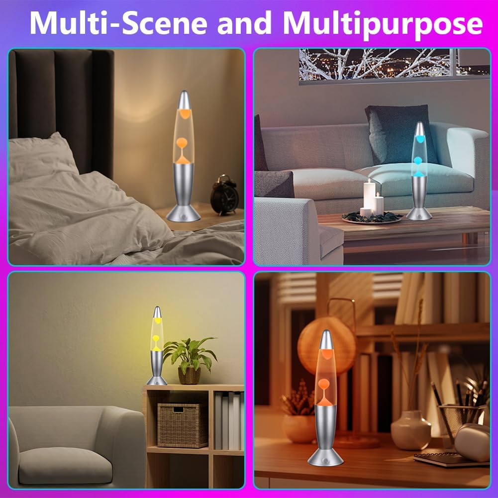 HOTUT Lampada Lava LED Rilassante 35.5cm - immagine 7