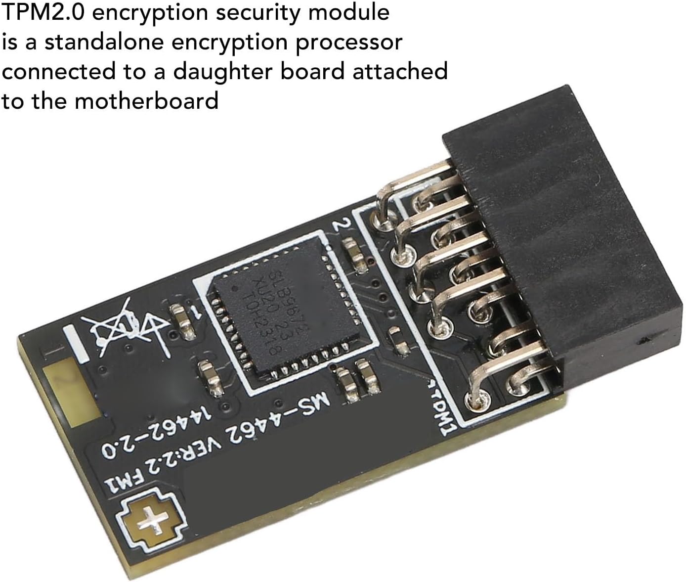 Elprico Modulo TPM2.0 con SLB 9672 per Schede Madri MSI, Sicurezza con ...