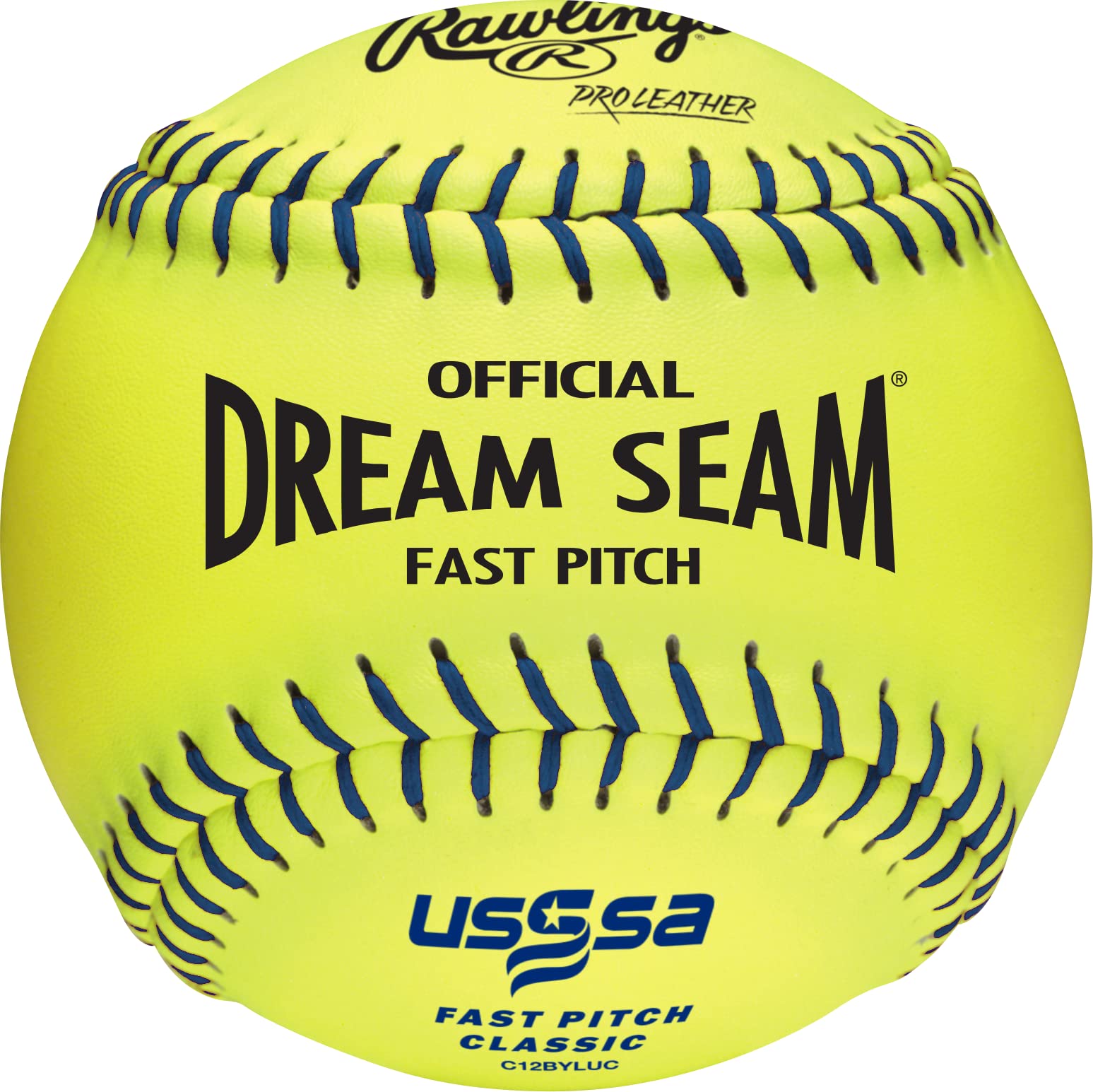 Rawlings Ufficiale USSSA Fastpitch Softball, 12 Punti, C12BYLUC