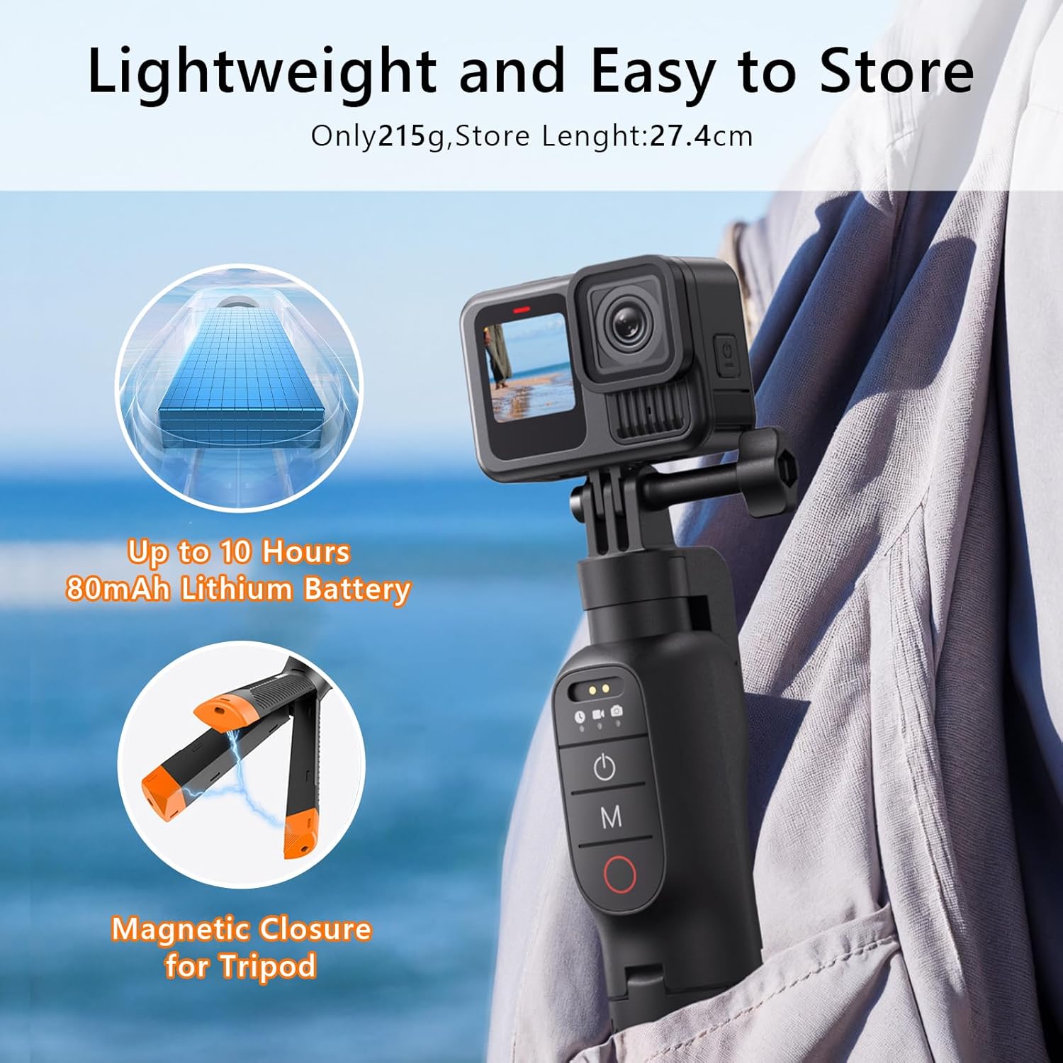 Manico Galleggiante Selfie Stick Treppiede Impermeabile - immagine 4