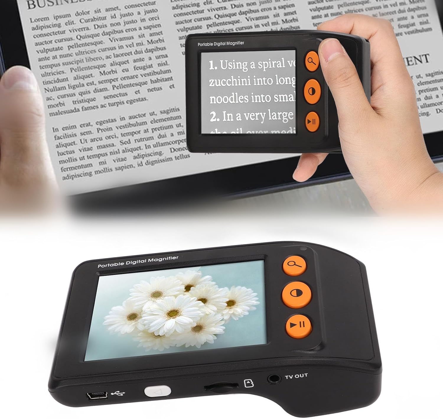 Lente D'ingrandimento Video Digitale 3,5'' LCD