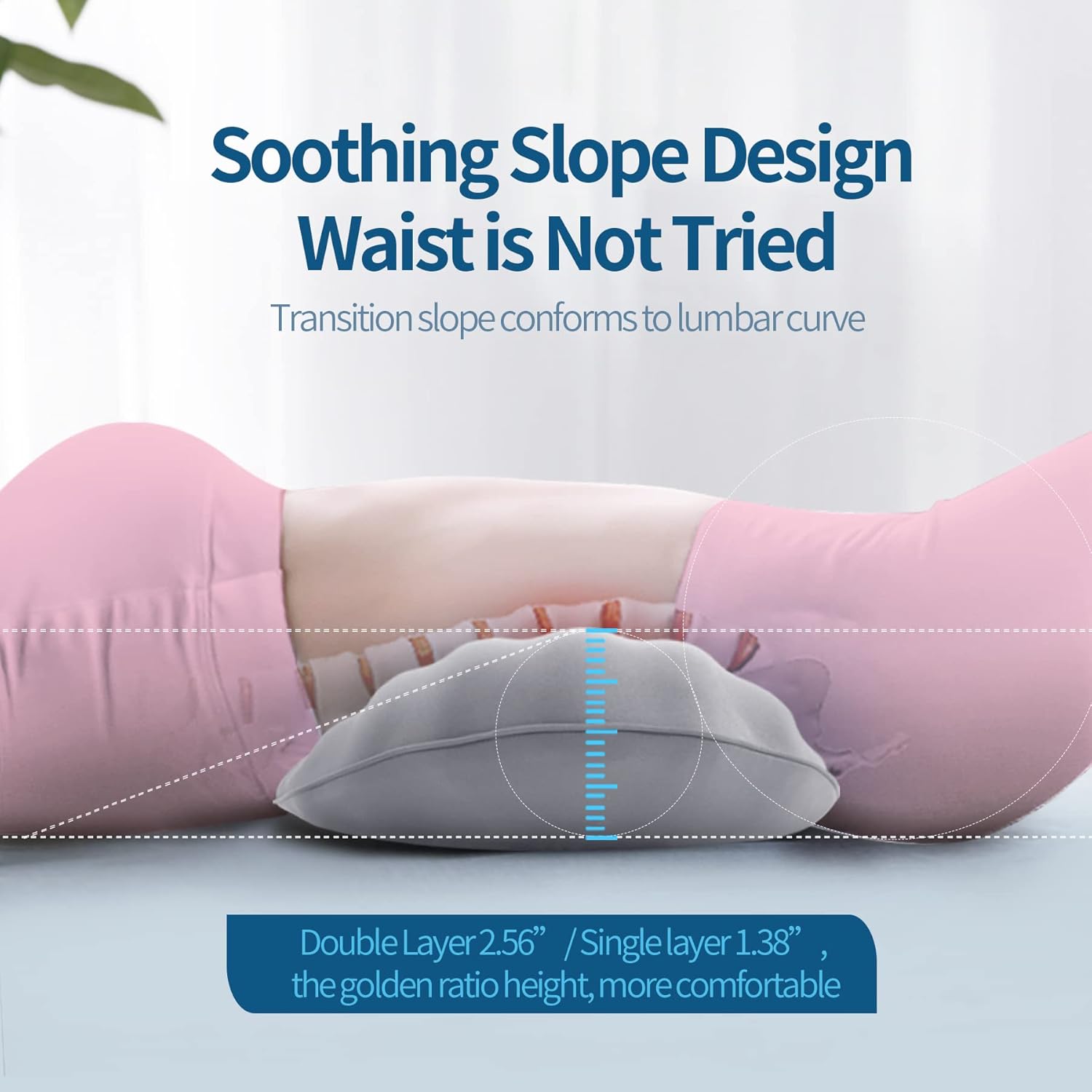 Restcloud Cuscino Supporto Lombare in Memory Foam - immagine 4