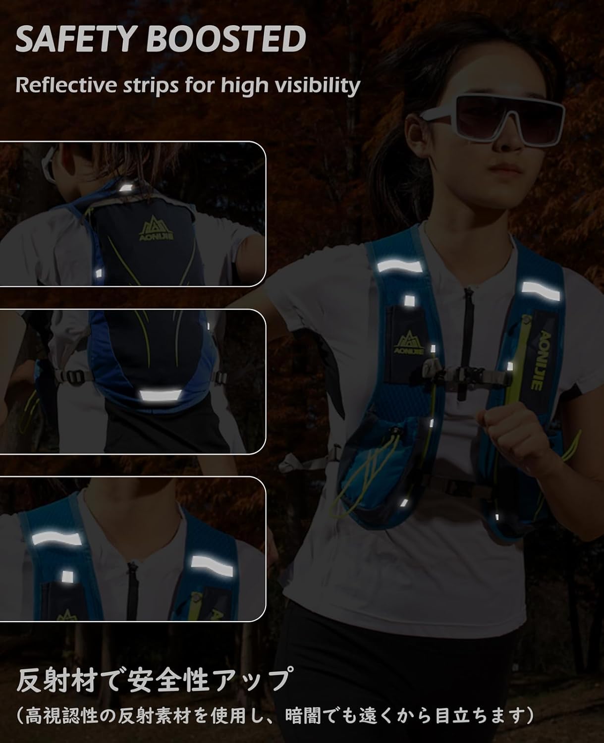 Triwonder Zaino Trail Running 5L con Borraccia - immagine 5