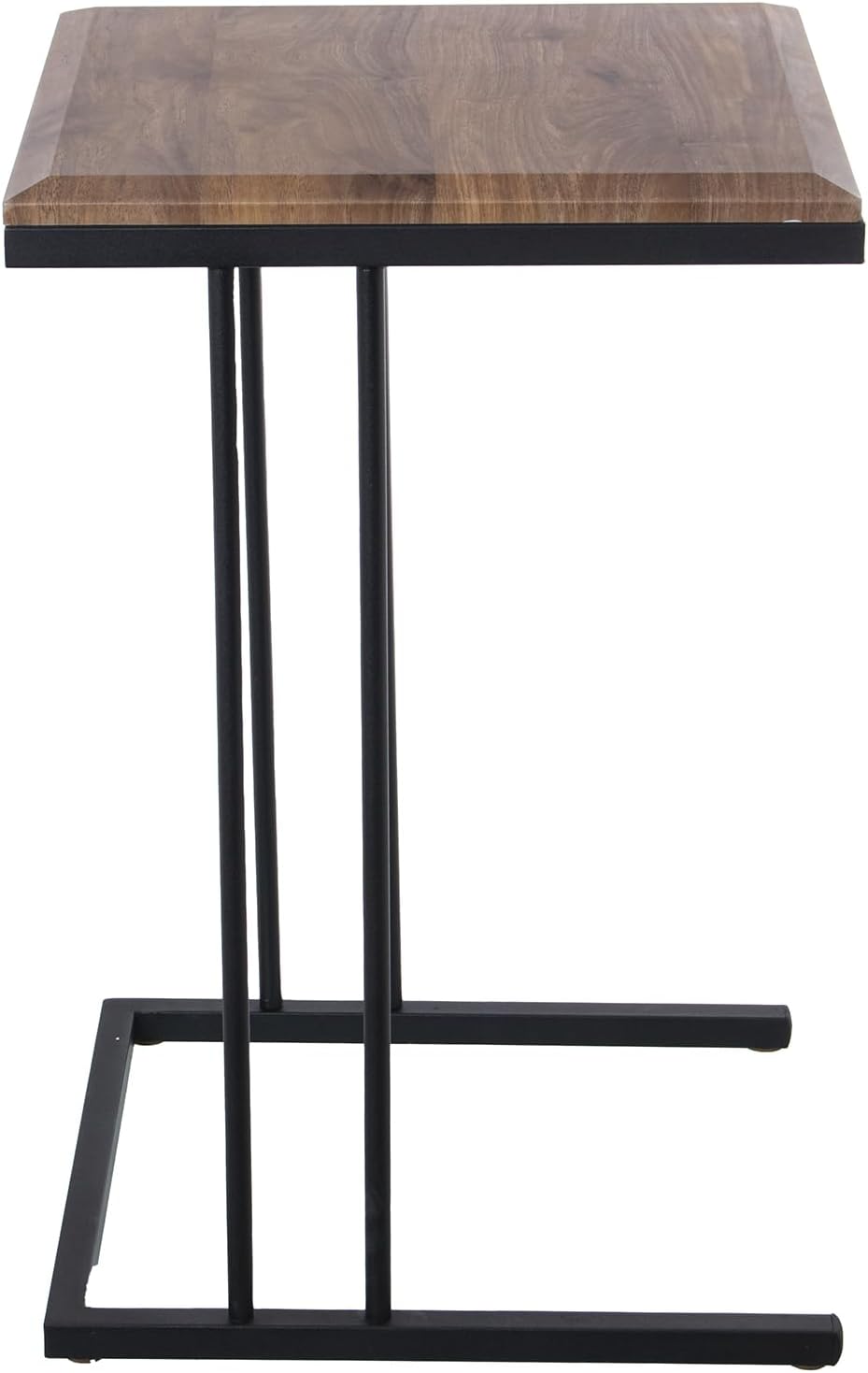 Drw Set 3 Tavolini in Metallo e Legno, Nero e Rovere - immagine 3