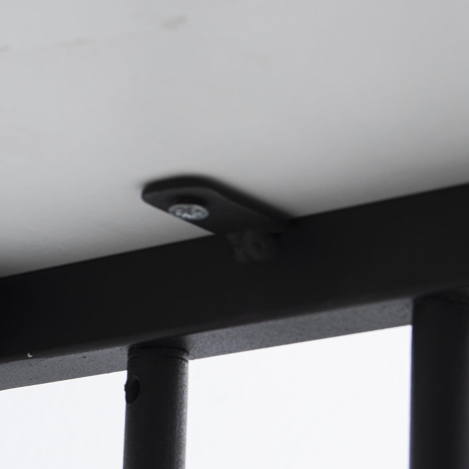 Drw Set 3 Tavolini in Metallo e Legno, Nero e Rovere - immagine 4