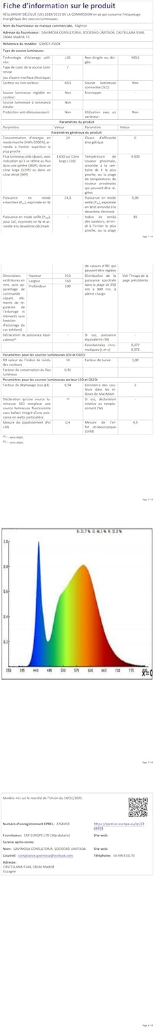 Klighten 24W Applique da Parete LED IP65 1500LM - immagine 10