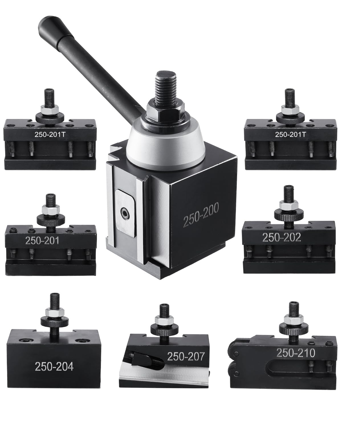 VEVOR Set Portautensili a Cambio Rapido 8 Pezzi