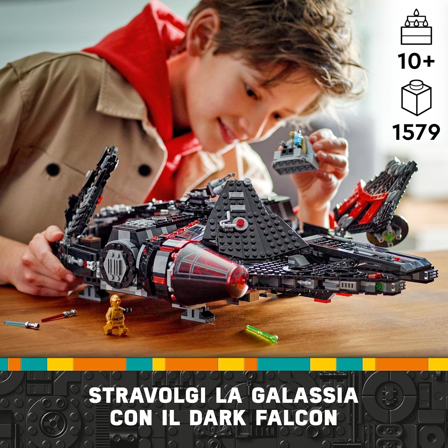 Lego Star Wars Dark Falcon 75389 - Astronave Giocattolo - immagine 3