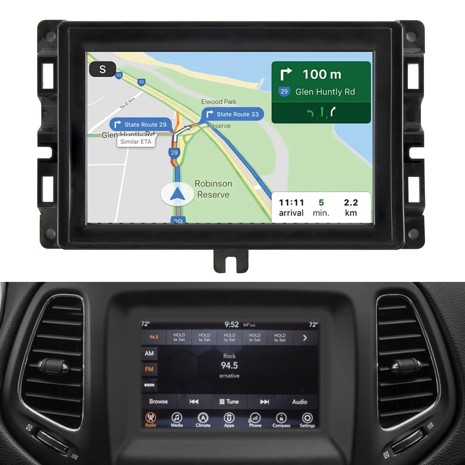 Sostituzione Schermo LCD 7 pollici per Jeep Compass 2017-2020