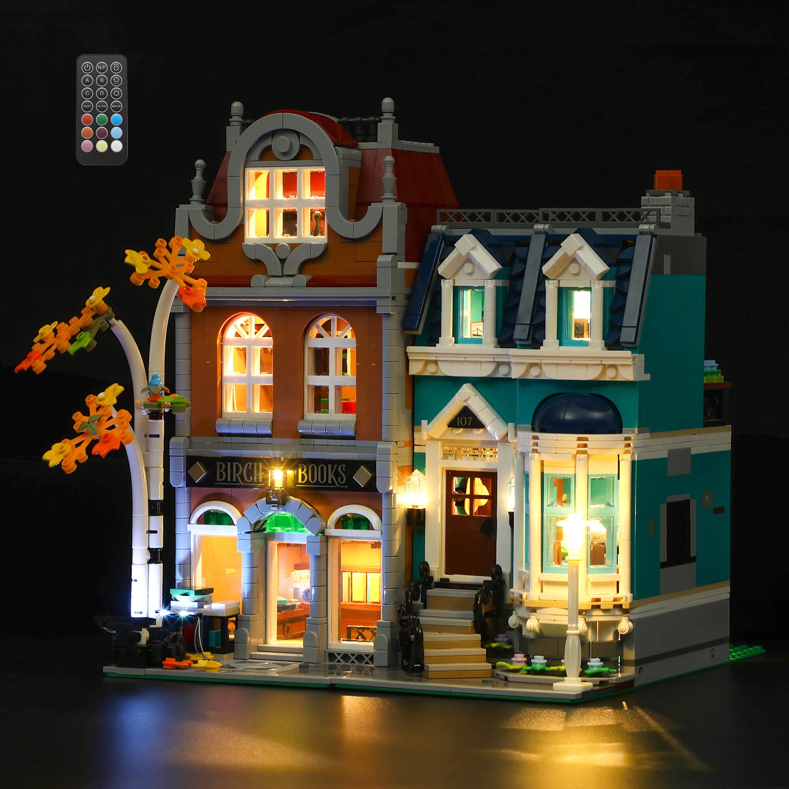 GEAMENT Set Luci LED (Telecomando) per LEGO Bookshop