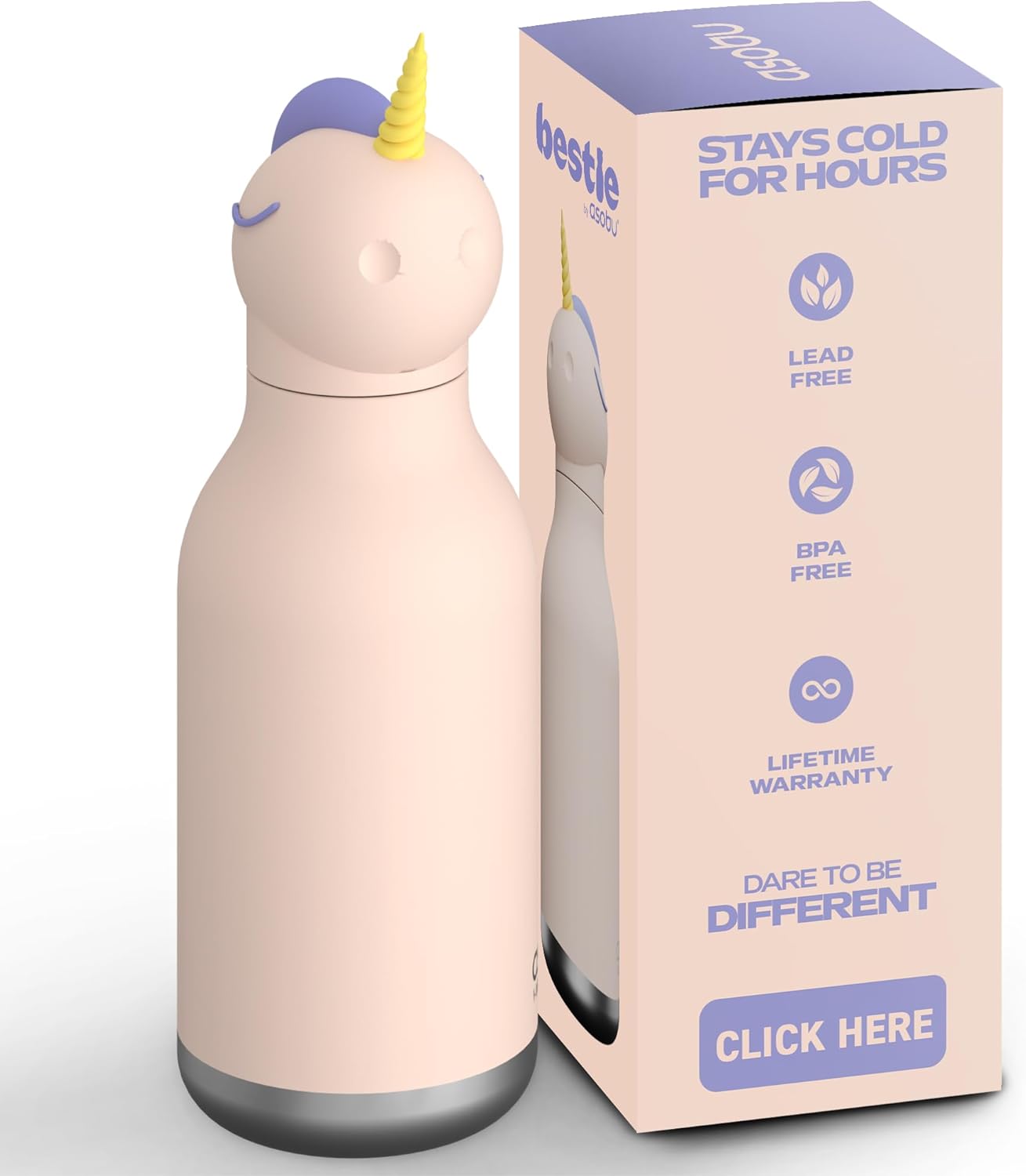 Asobu Bestie Borraccia Termica Unicorno 40ml - immagine 1