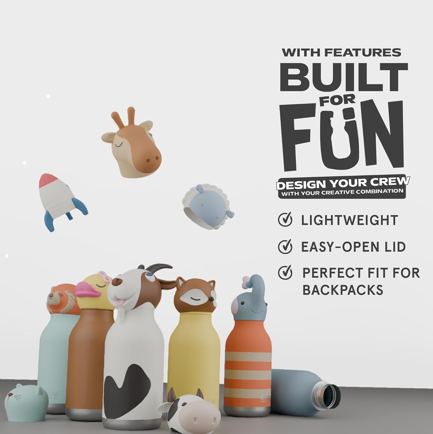 Asobu Bestie Borraccia Termica Unicorno 40ml - immagine 4