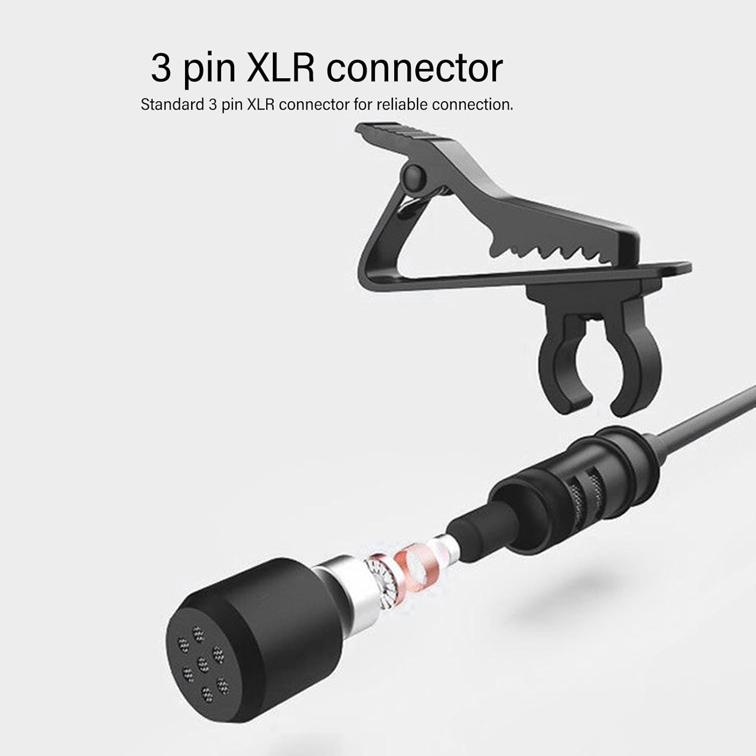 Goshyda Microfono Lavalier Omnidirezionale XLR - immagine 3