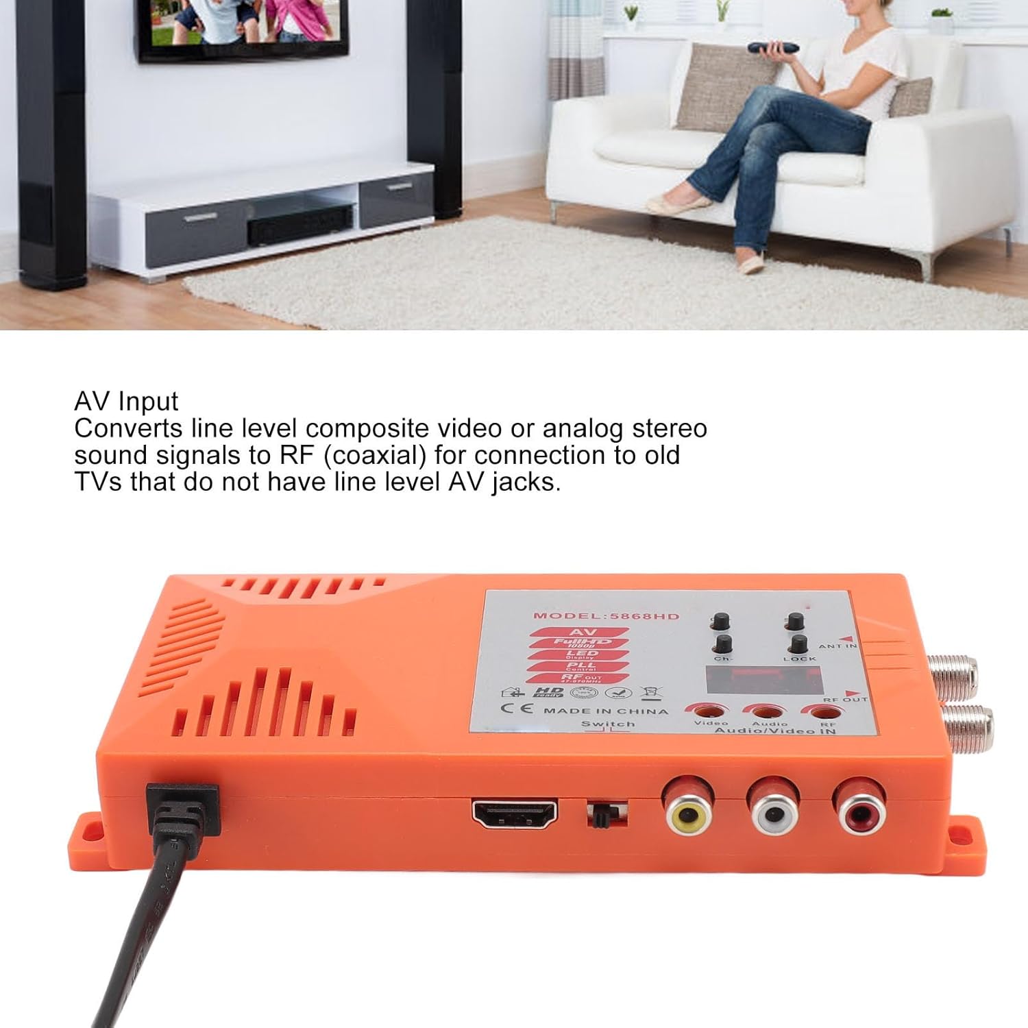 Modulatore RF HDMI AV-RF PAL NTSC 1080P - immagine 3