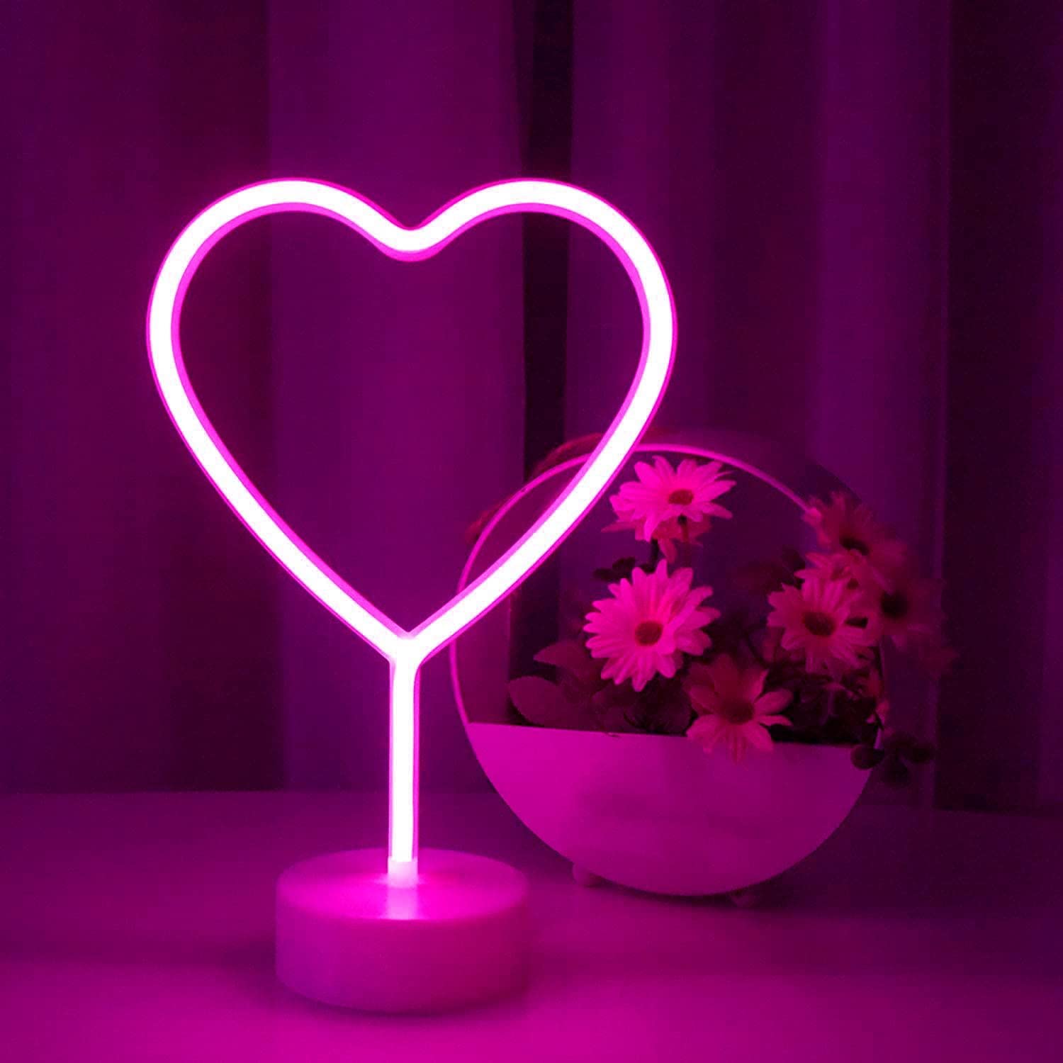Niwwin Lampada LED Cuore - Luci d'Atmosfera al Neon