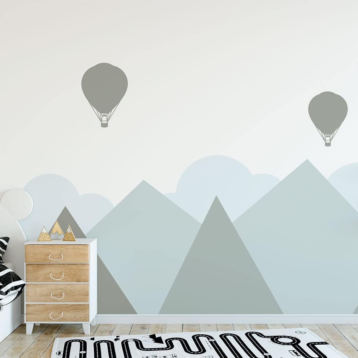 Adesivi Murali per Bambini Montagne Scandinave Helsinki - immagine 1