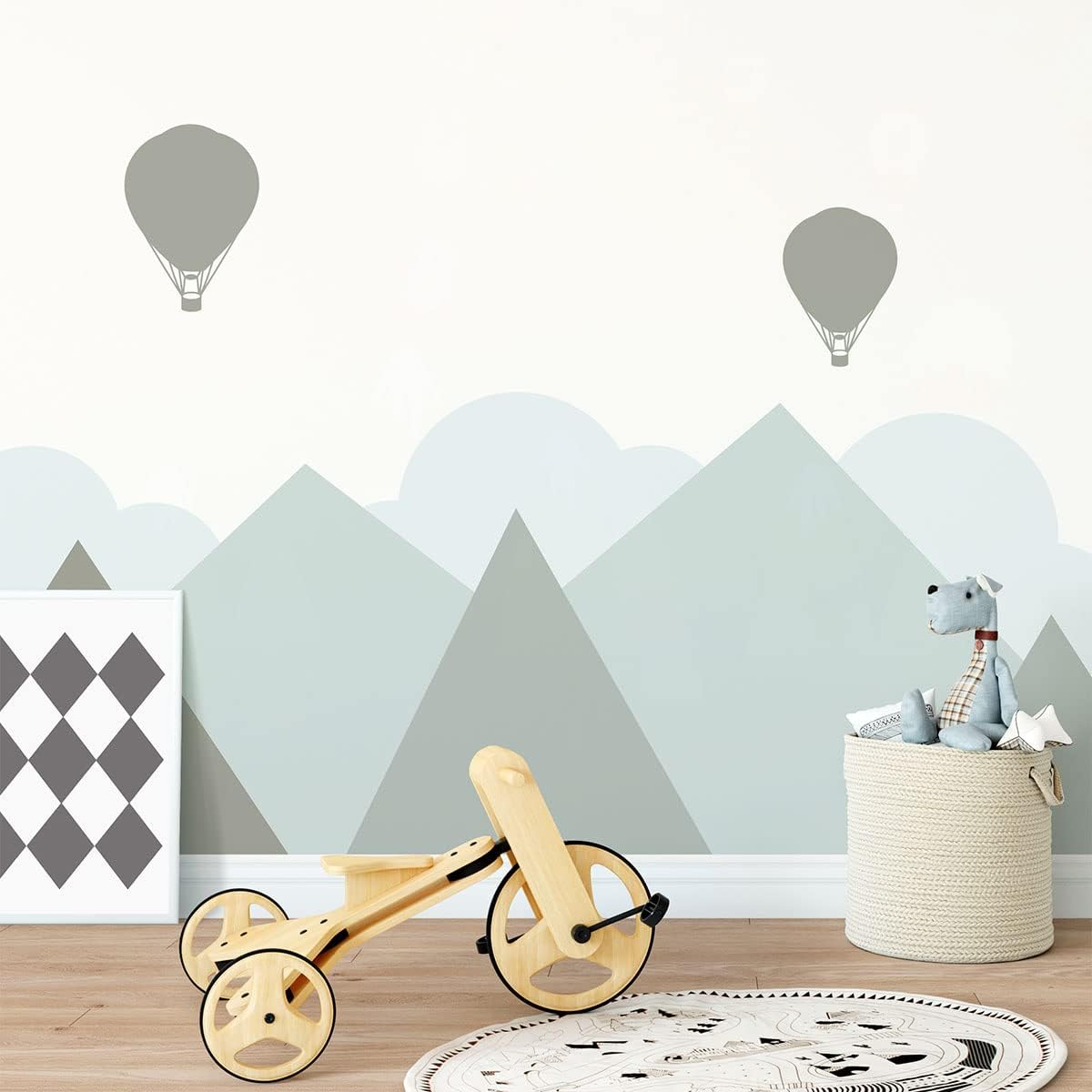 Adesivi Murali per Bambini Montagne Scandinave Helsinki - immagine 3