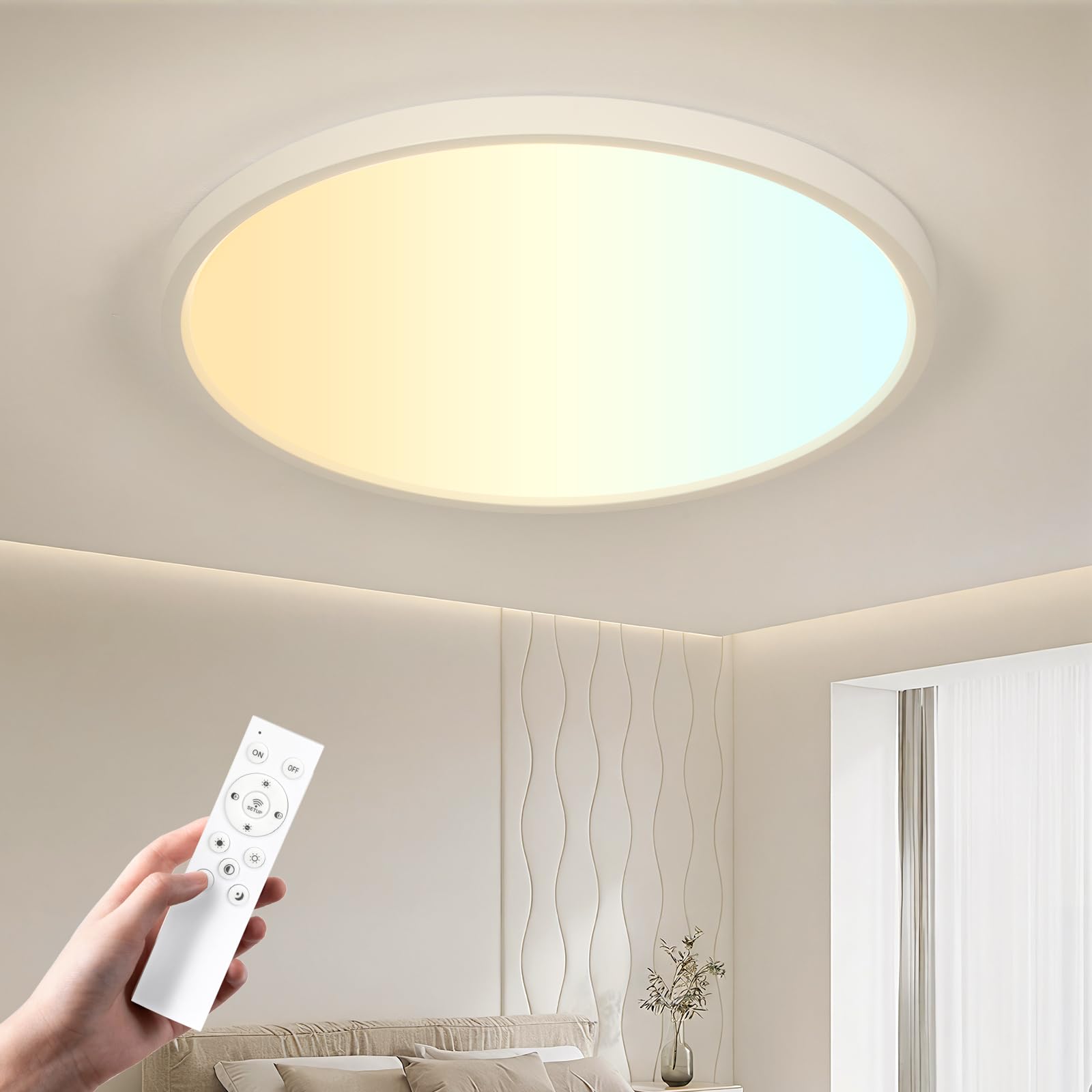 Otren Plafoniera LED Soffitto Dimmerabile 48W 40CM