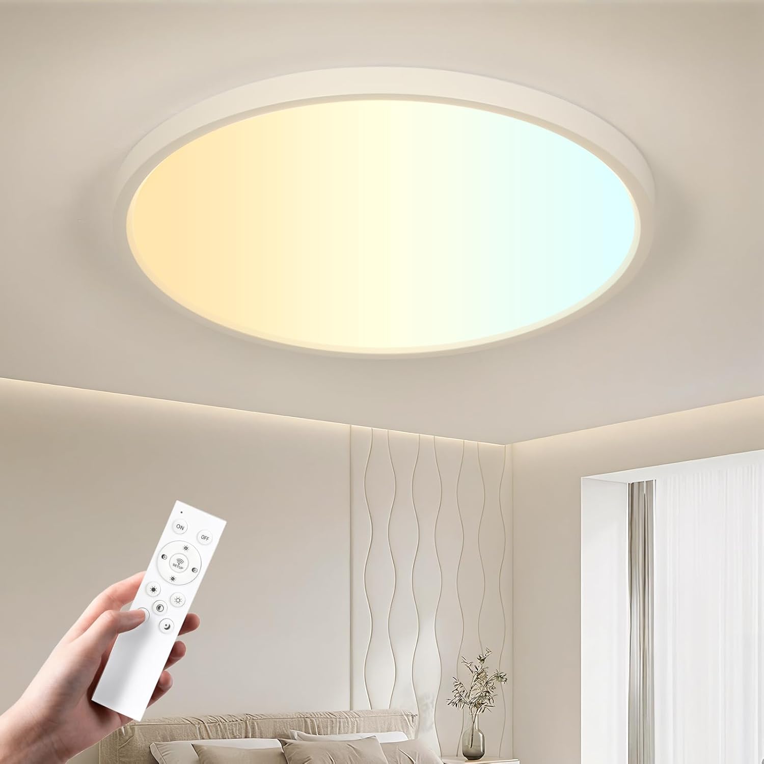 Otren Plafoniera LED Soffitto Dimmerabile 48W 40CM - immagine 1