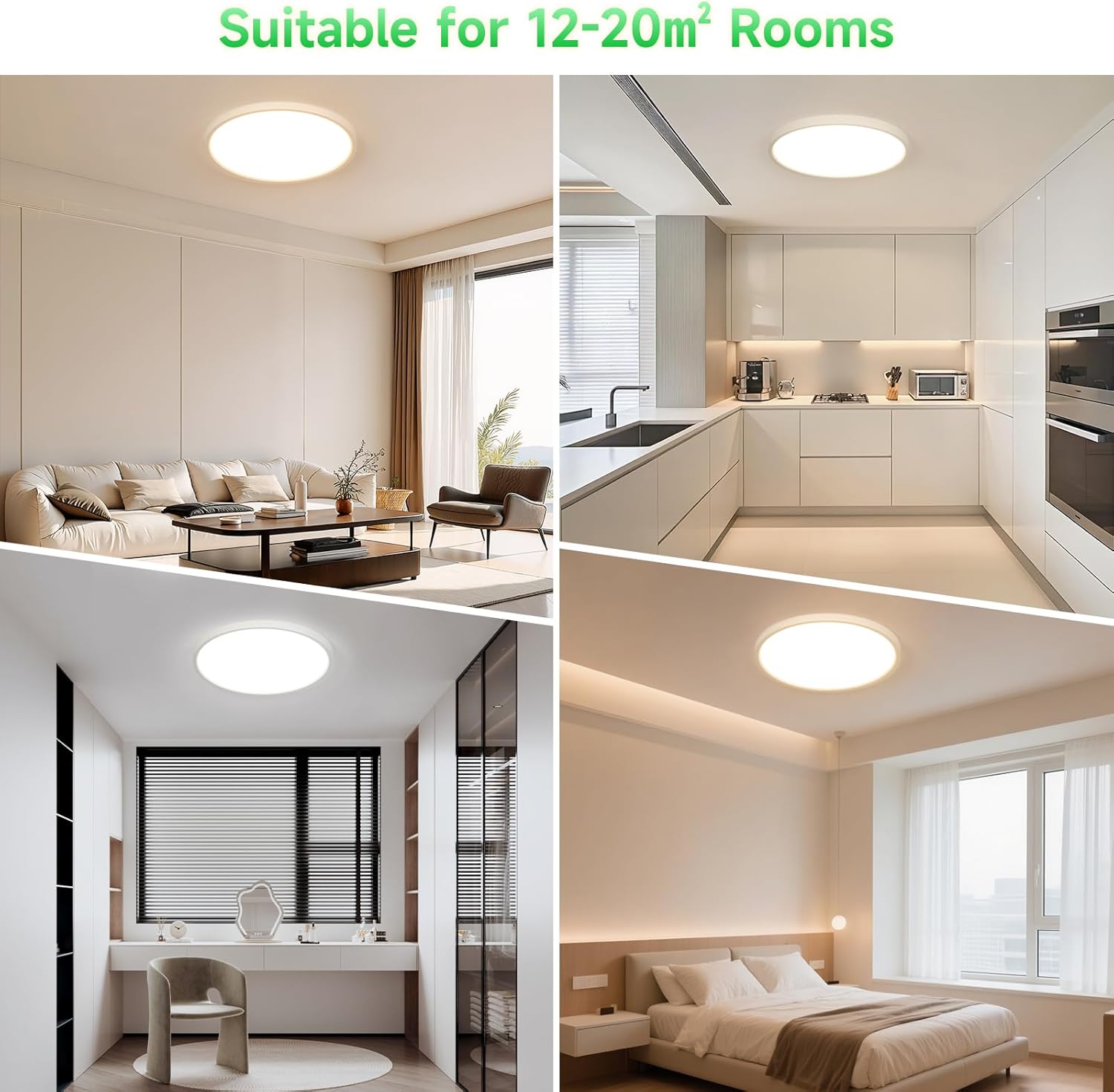 Otren Plafoniera LED Soffitto Dimmerabile 48W 40CM - immagine 8