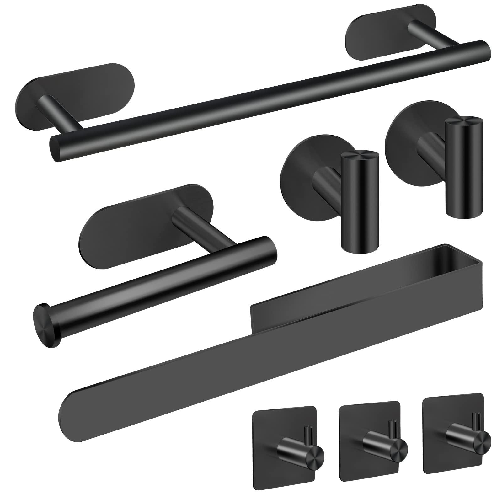 Aiker Porta Asciugamani Bagno Adesivo 8 Pezzi