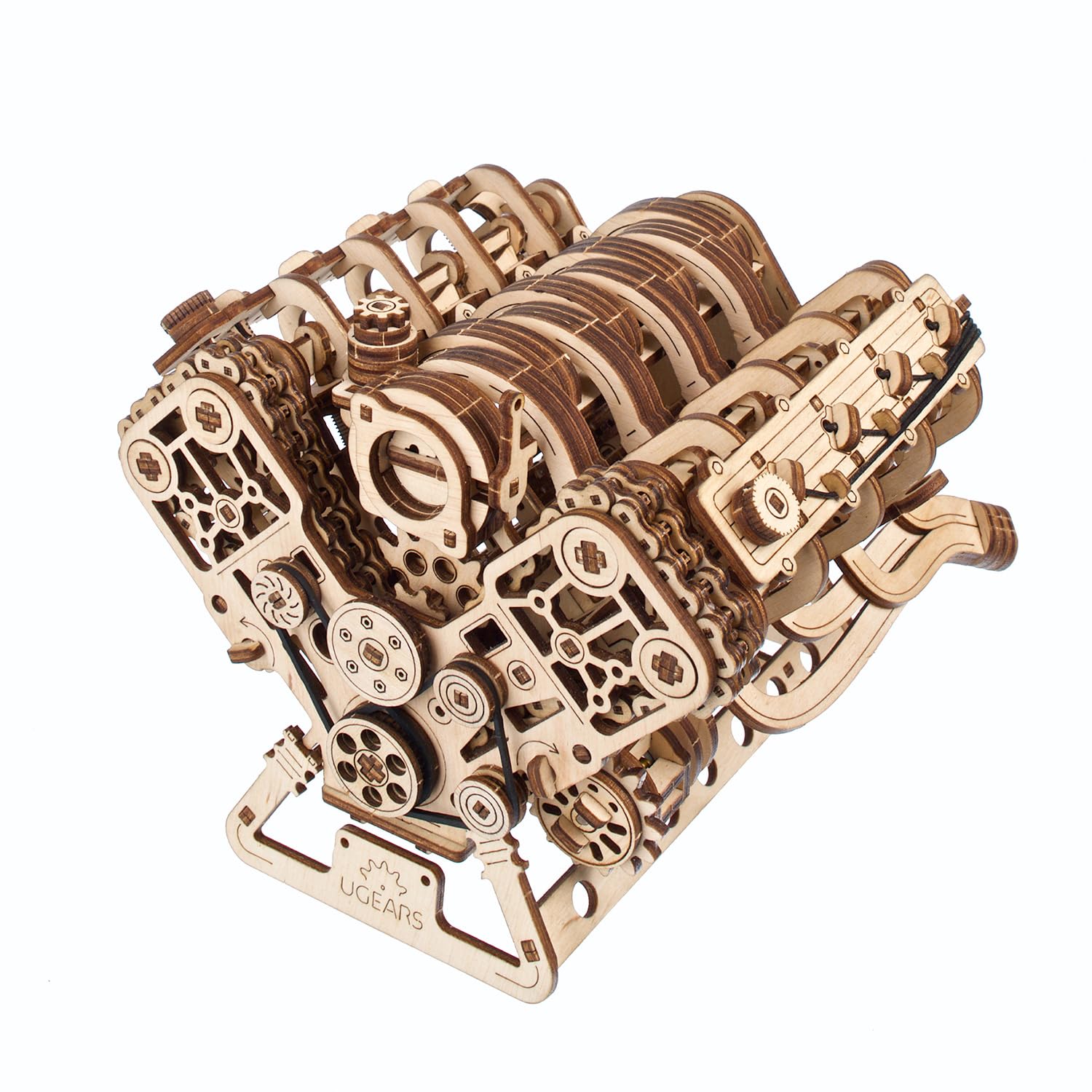 Ugears V8 Engine Model Kit - Puzzle 3D in Legno 776 Pz
