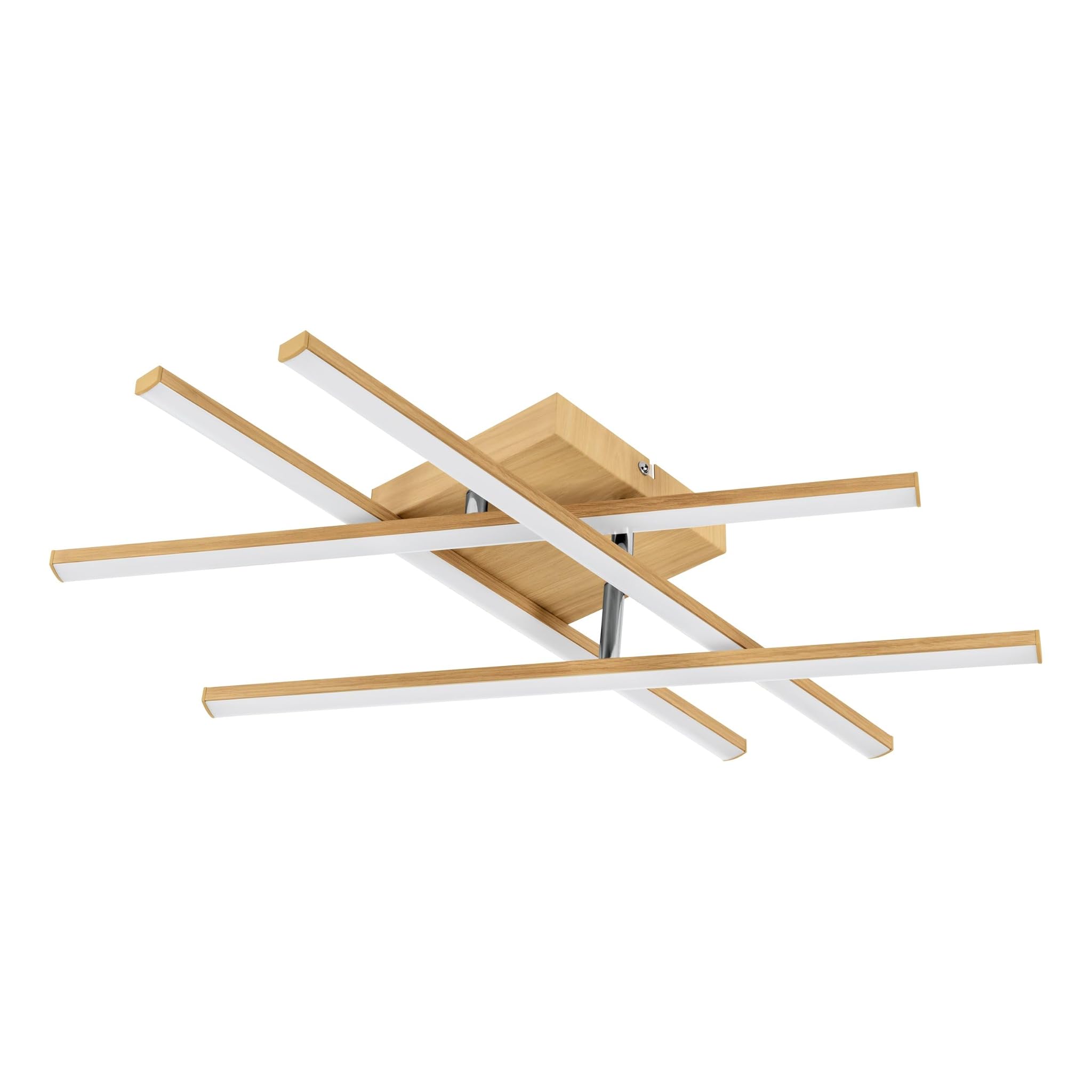 Eglo LED Lampada da Soffitto Lasana 4 Effetto Legno