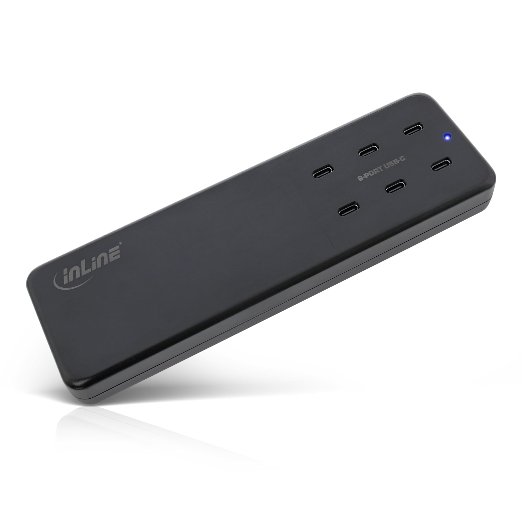 Inline® Alimentatore Multiporta 6 USB-C PD 3.0 GaN, Nero